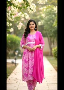 Naira Kurta Set🩷🤍