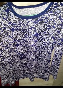 Blue Colour Top For Girls