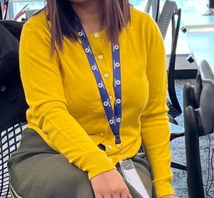 Yellow Knit Cardigan