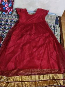 Golden Maroon Gown