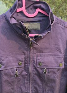 Zara Basic Collection Purple Jacket with Belt .