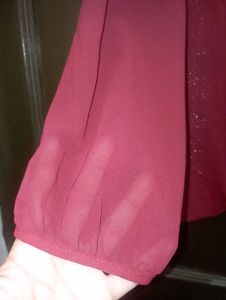 Elegant Maroon Top