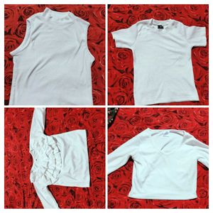 White Top Bundle - Size Small