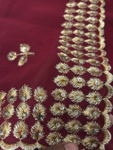 Elegant Maroon Saree