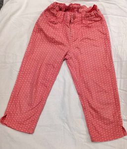 Cute Polka Dot Capri Pants