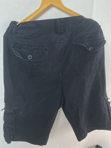 Black Cargo Shorts