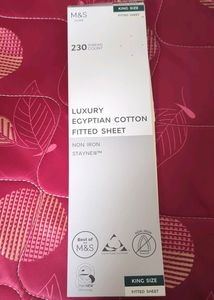 M&amp;S Egyptian Cotton Bedsheet (King)