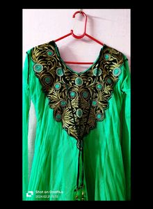 Flared Anarkali Dress 💚