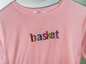 Pink 'Basket' Graphic Tee