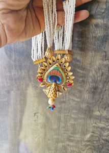 Vintage Peacock Pendant Necklace