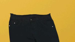 M@68 Size-30 Black Flare Jeans &amp; Lace Top Set