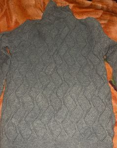 Gray Turtleneck Sweater