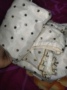 White Kurti Sharara Set