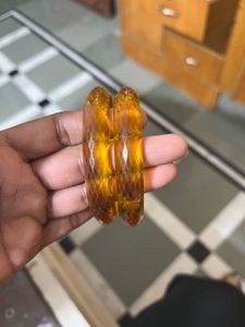 Stylish Amber Bangle Set