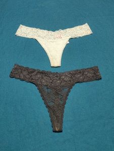 Lace Thong Panties - 2 Pack