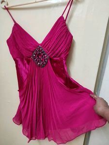 Imported Hot Pink Mini Dress