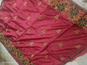 Maroon Saree beautiful 😍