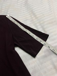 Burgandy Trendy Stretchy Top Bust 36/38