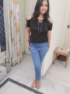 Solid Black Designer Top Which Is Totally New With Tag