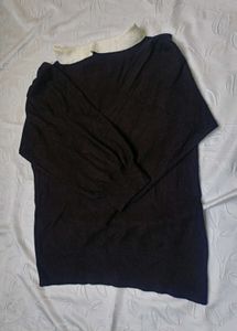 Zara Puff Sleeve Peter Pan Collar