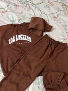 Brown LA Sweat Set