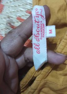 Mustard Sleeveless Top &amp; Pants Set