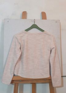 Women&#39;s Light Pink Full Sleeve Crop Top