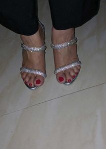 Sparkly Silver Heels
