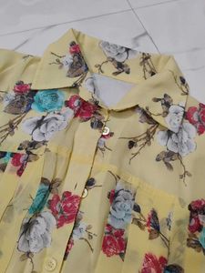 Floral Bell Sleeve Top