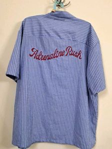 Striped Button-Down Shirt