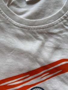 White T-shirt With Indian Flag Print Boys T-shirt
