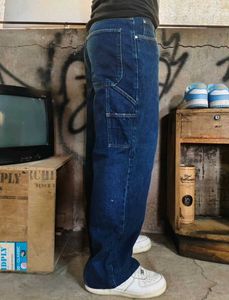 Vintage Anchor Blue Baggy Denim Unisex