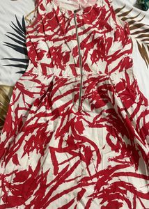 A Cute Red &amp; White Short Dress From Latin Quarter