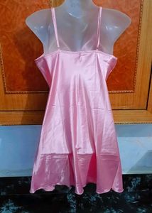 Pink Silk Lace Nightgown