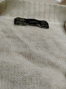 Zara Knit V-Neck Sweater