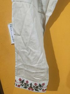 Striped tunic with decorative trim Kurta Pyjama