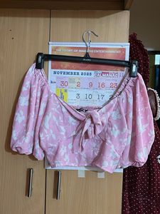 Floral Pink Crop Top