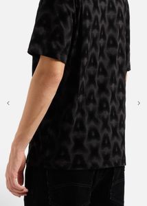 Armani Exchange Black Patterned T-Shirt - L