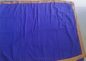 Elegant blue Embroidered saree