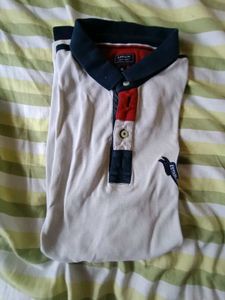 Arrow - White/Red Colour - Men's Polo Shirt - XL