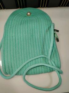 Black Woven Crossbody Bag