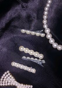 Pearl &amp; Satin Accessory Bundle