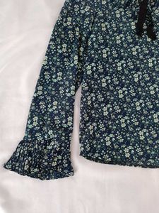 Floral Ruffle Blouse