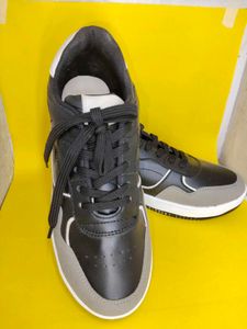 UK-07 Stylish Black&Grey Sneakers for Men's