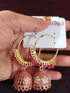 Vintage-Style Jhumka Earrings