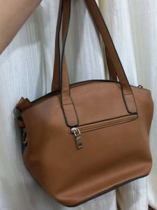 Stylish Colorblock Tote Bag