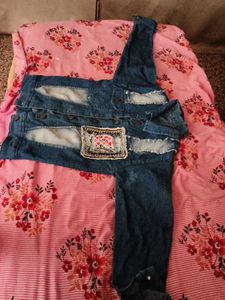 Denim Jacket with Patchwork Detail
