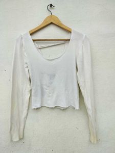 White Long Sleeve Top