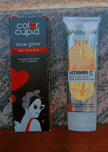 Garnier Serum Cleanser + Color cupid BB Cream