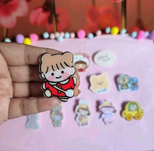 Kawaii Pin Set - Cute Decals